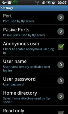 Ftp Server android App screenshot 0